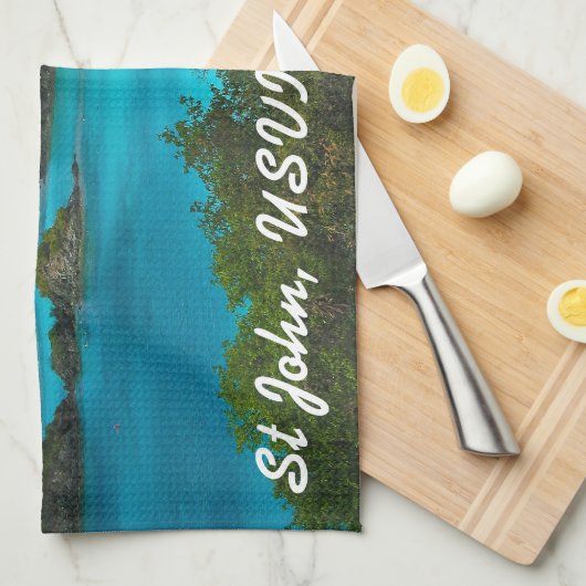 Trunk Bay, Sint-John USVI Theedoek (Quarter Fold)