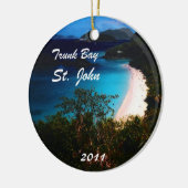 Trunk Bay, St. John 2011 Keramisch Ornament (Links)