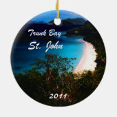 Trunk Bay, St. John 2011 Keramisch Ornament (Achterkant)