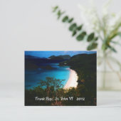 Trunk Bay, St. John 2012 Briefkaart (Staand voorkant)