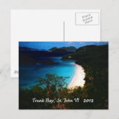 Trunk Bay, St. John 2012 Briefkaart (Voorkant / Achterkant)