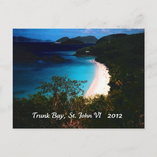 Trunk Bay, St. John 2012 Briefkaart (Voorkant)