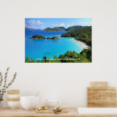 Trunk Bay, St. John, Nationaal Park Maagdeneilande Poster (Keuken)