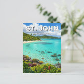 Trunk Bay St. John US Maagdeneilanden Briefkaart (Staand voorkant)