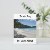 Trunk Bay, St. John USVI Briefkaart (Staand voorkant)