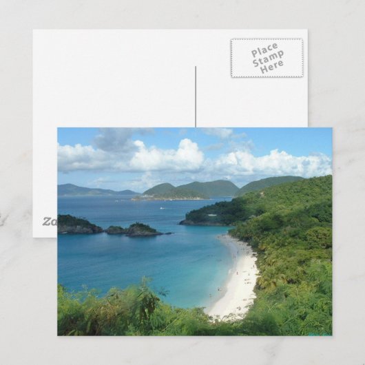 Trunk Bay, St. John, USVI Briefkaart (Voorkant / Achterkant)