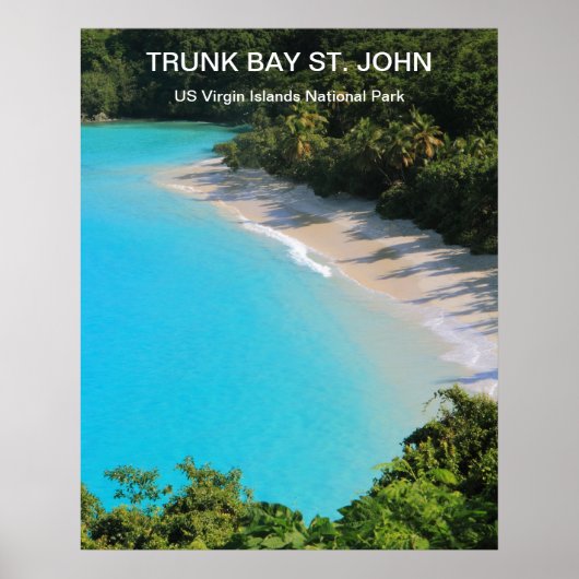Trunk Bay, St, John, USVI National Park Poster (Voorkant)