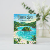 Trunk Bay U.S. Virgin Islands Briefkaart (Staand voorkant)