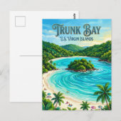 Trunk Bay U.S. Virgin Islands Briefkaart (Voorkant / Achterkant)