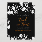 Trunk een Treat Halloween Ghost Sprinkles Kaart (Voorkant / Achterkant)