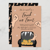 Trunk een Uitnodiging van de Ghost van de Treat Ha (Voorkant / Achterkant)