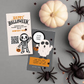 Trunk of Behandel Halloween spookachtige gasten Visitekaartje