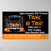 Trunk of traktatie Fondsenwerving PTO PTA Kerk Ban Poster (Voorkant)