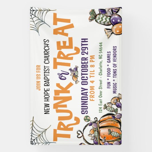 Trunk of Treat Banner (Verticaal)