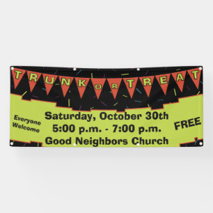 Trunk- of Treat Bunting Banner