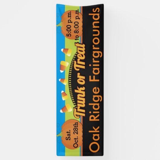 Trunk of Treat Candy Corn Spandoek (Verticaal)