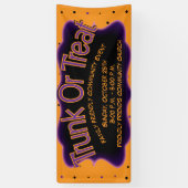 Trunk of Treat Community Church Modern Spandoek (Verticaal)