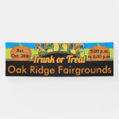 Trunk of Treat Corn en Pumpkin Herfst Harvest Spandoek (Horizontaal)
