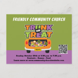 Trunk- of Treat-gebeurtenis Briefkaart