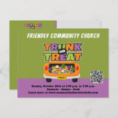 Trunk- of Treat-gebeurtenis Briefkaart (Voorkant / Achterkant)