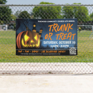 Trunk of Treat Halloween Banner