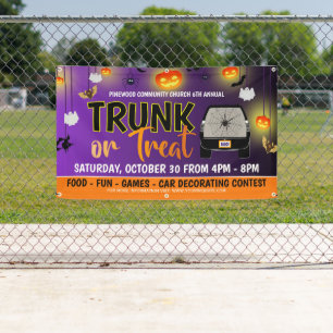 Trunk of Treat Halloween Banner