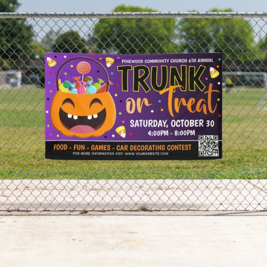 Trunk of Treat Halloween Banner (Insitu)
