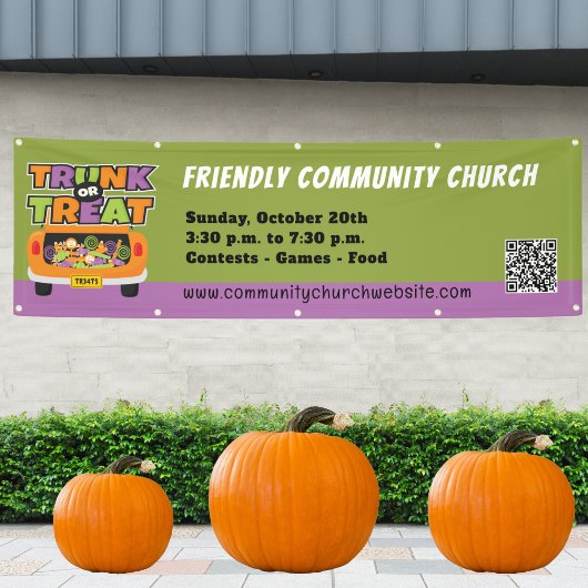 Trunk of Treat Halloween Banner