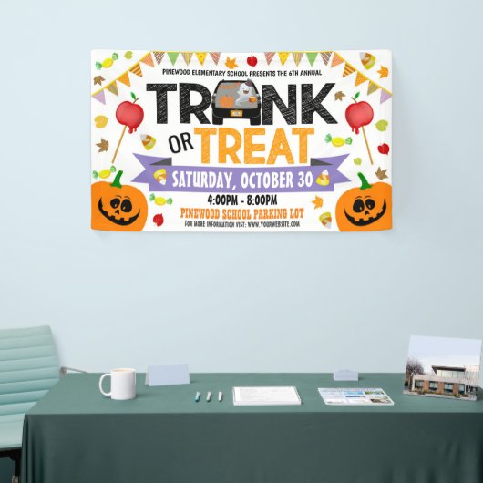 Trunk of Treat Halloween Banner (Beurs)
