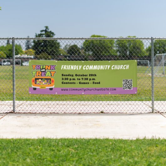 Trunk of Treat Halloween Banner (Insitu)