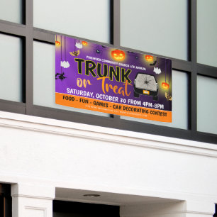 Trunk of Treat Halloween Banner