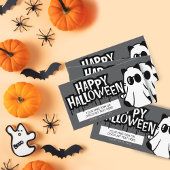 Trunk of Treat Halloween Cool Ghosts Visitekaartje