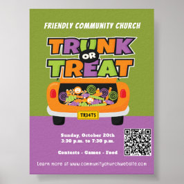 Trunk of Treat Halloween Event Poster