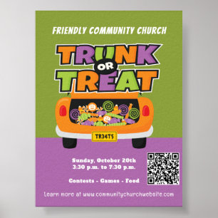 Trunk of Treat Halloween Event Poster