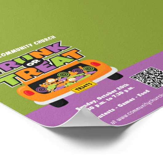 Trunk of Treat Halloween Event Poster (Hoek)