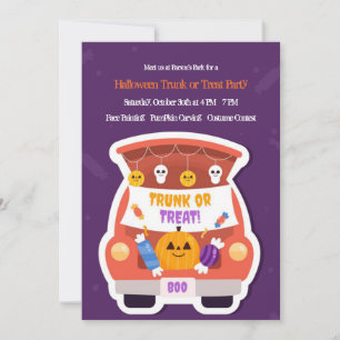 Trunk of Treat Halloween Kaart