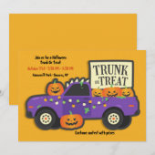 Trunk of Treat Halloween Kaart (Voorkant / Achterkant)