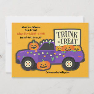 Trunk of Treat Halloween Kaart