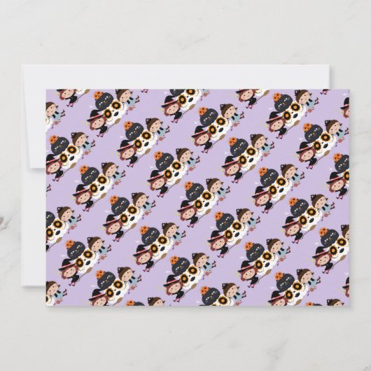 Trunk of Treat Halloween Kaart (Achterkant)