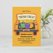 Trunk of Treat Halloween Kaart (Staand voorkant)