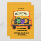 Trunk of Treat Halloween Kaart (Voorkant / Achterkant)