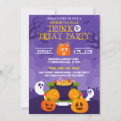 Trunk of Treat Halloween party Kaart (Voorkant)