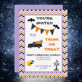 Trunk of Treat Halloween Party Kaart