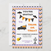 Trunk of Treat Halloween Party Kaart (Voorkant)