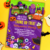 Trunk of Treat Halloween Party uitnodiging voor ki