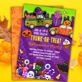 Trunk of Treat Halloween Party uitnodiging voor ki