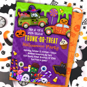 Trunk of Treat Halloween Party uitnodiging voor ki