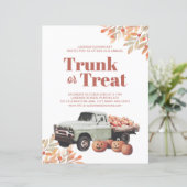Trunk of Treat Halloween Pumpkin School Flyer (Staand voorkant)