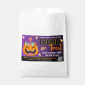 Trunk of Treat Halloween QR Code Treat Bedankzakje (Voorkant)