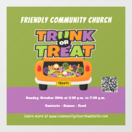 Trunk of Treat Halloween Raamsticker
